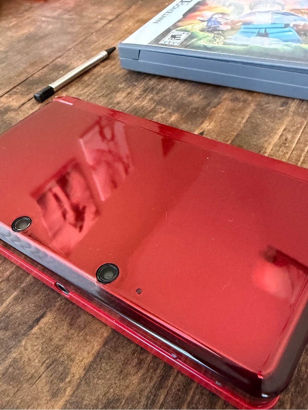 Nintendo 3DS Red Portable Gaming System with Mario Display - Picture 4 of 9